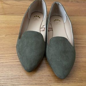 Suede Ballet Flats